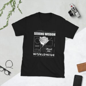 SEEKING WISDOM Worldwide Unisex Tee – Global Mindset Cotton Shirt