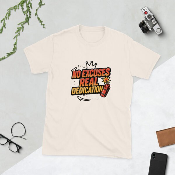 NO EXCUSES Gym Tee – REAL DEDICATION Workout Shirt - Image 5