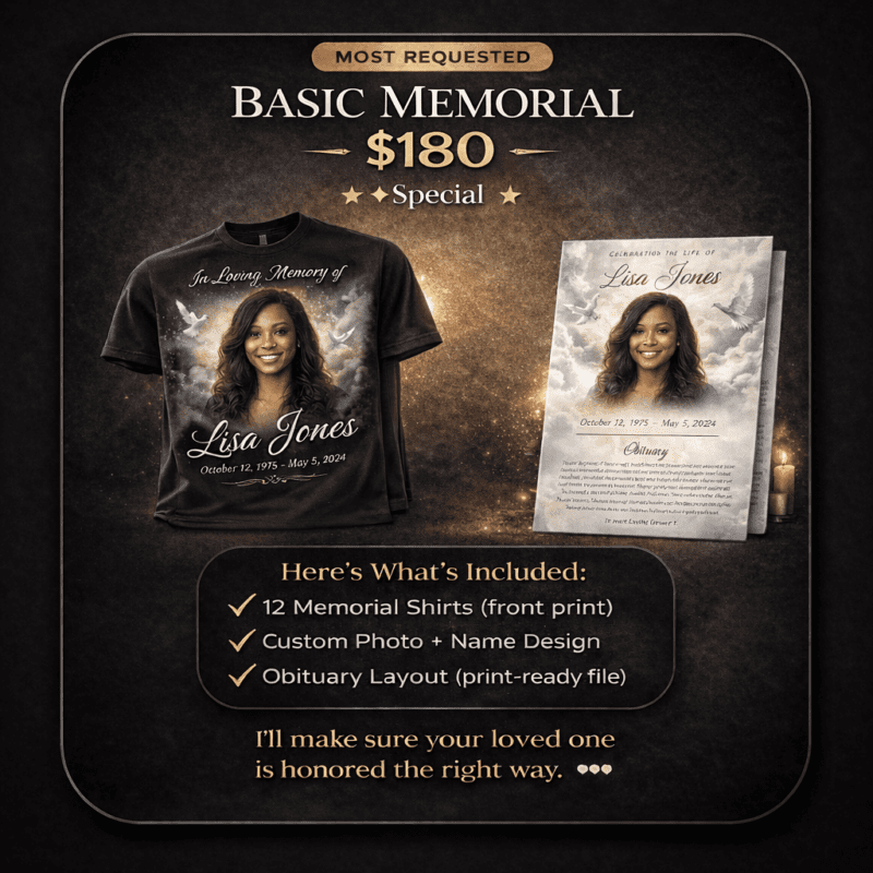 Basic Memorial Shirts Package –